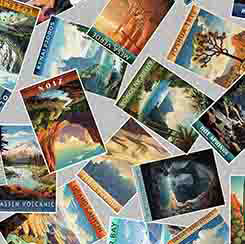ON THE ROAD AGAIN Gray Post Cards