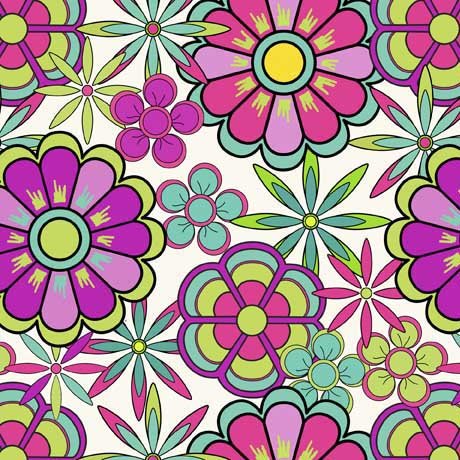 FIESTA BOHO 2600 30786 E 15O Stylized Floral Beige