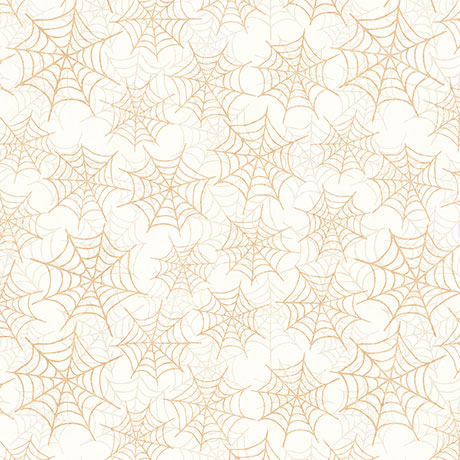 Jeepers Creepers Spiderwebs Cream Fabric