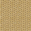 A Moose in the Woods Tossed Jacobean Flower Tan Fabric