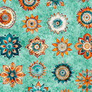 Born To Run - Mandalas- TURQUOISE 31480-Q - Yardage