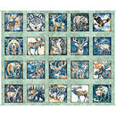 Mountain Splendor - Lodge Animal Picture Patches 35 1/2"x 42 1/2 - Light Green - Panel