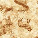 Mountain Splendor - Animal Silhouettes - Tan - Yardage
