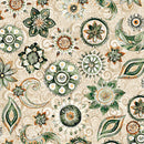 Mountain Splendor - Floral & Paisley - Tan - Yardage