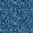 Mountain Splendor - Scroll Geo - Blue - Yardage