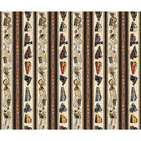 Steam & Steel - Train Border Strip - Multi - Yardage