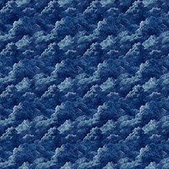 Steam & Steel - Smoke- Blue - Yardage