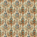 Folklore - Medieval Crest Geo - Dark Tan- Yardage