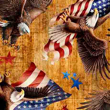 1776 - American Eagle & Flag Toss - Sand - Yardage