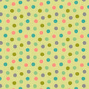 Curious Kittycats - Yarn Geo - Light Green - Yardage