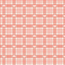 Curious Kittycats - Cat Check - Salmon - Yardage