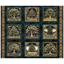 Cedar & Sage - Tree Picture Blocks 36"x 42 1/2" - Midnight - Panel