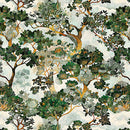 Cedar & Sage - Forest Trees - Dusty Aqua - Yardage