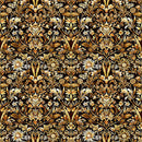 Cedar & Sage - Woodland Floral - Chocolate - Yardage