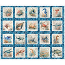 Nauticus - Sea Creatures Picture Patches 36" 1/2 X 43" - Panel