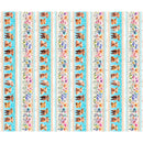 Udderly Adorable - Cow & Floral Border Stripe - Multi - Yardage