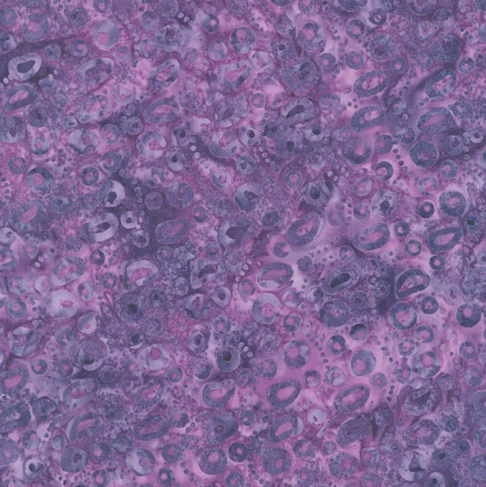 Woodblock - Drops Purple Pansy- fabric