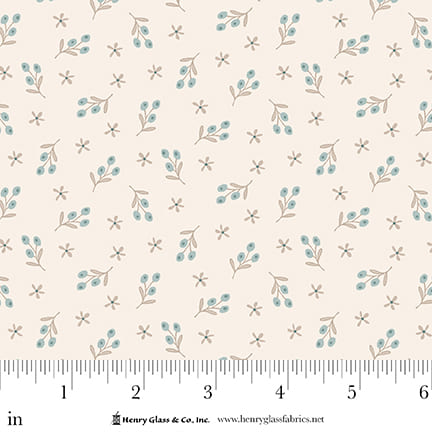 Simple Charming 3500-47 Cream Blue Fabric