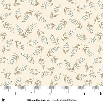 Simple Charming 3502-47 Cream Blue Fabric