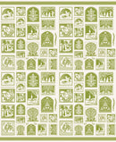 Buon Natale Christmas Snowflake/Pine Fabric