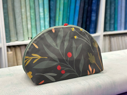 Taco Pouch Bag #36 - Large Dark Floral