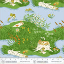 Heather Ross Favorites - Frog Pond - Medium Blue - Yardage