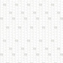 Sew Happy 2 Measuring Tape White on White Fabric