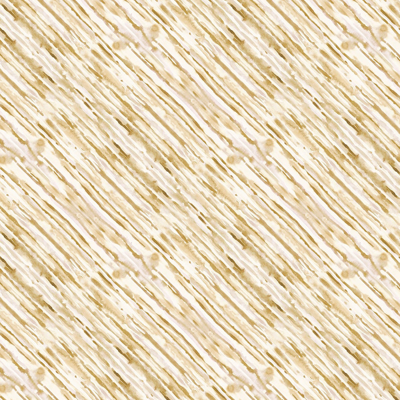 Coastal Sanctuary Diagonal Sea Texture Tan Fabric