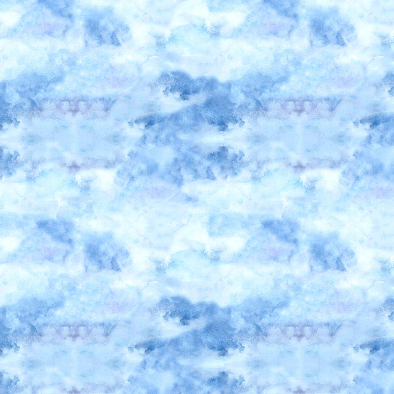 Coastal Sanctuary Sky Texture Blue Fabric