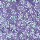 Sparkly Christmas Batik - Pine Leaves - Lavender - Yardage