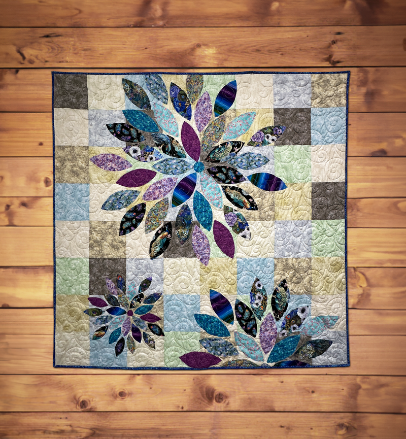 Scrap Petal Garden 68" x 68" Quilt Pattern