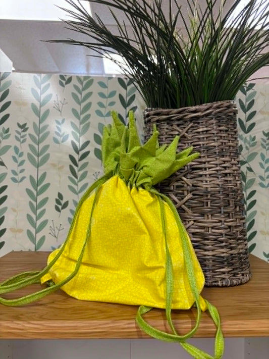 05/19/26 Pineapple Drawstring Bag- In Store