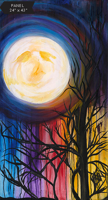 Carving Pumpkins Harvest Moon Panel 24" x 43"