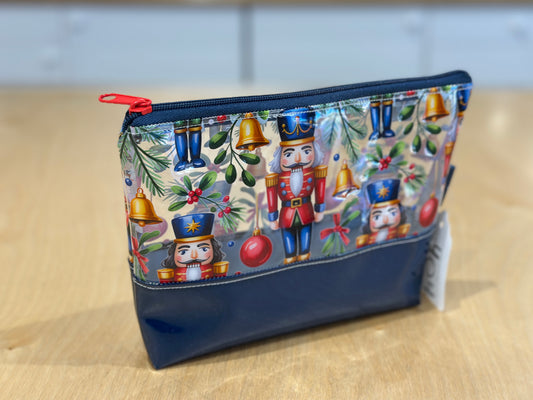Clear Vinyl Bag #404 - Nutcracker Christmas with Navy Base