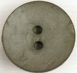 60mm Round Polyamide Pewter Button