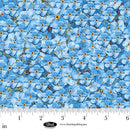 Forget Me Not - Flowers - Blue - Yardage