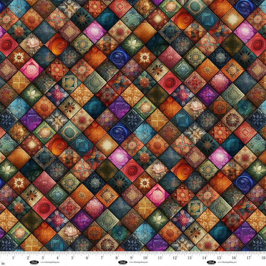 Forget Me Not - Quilt Diamonds - Sienna - Yardage