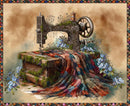 Forget Me Not - Sewing Machine 43" x 35 1/2" - Panel