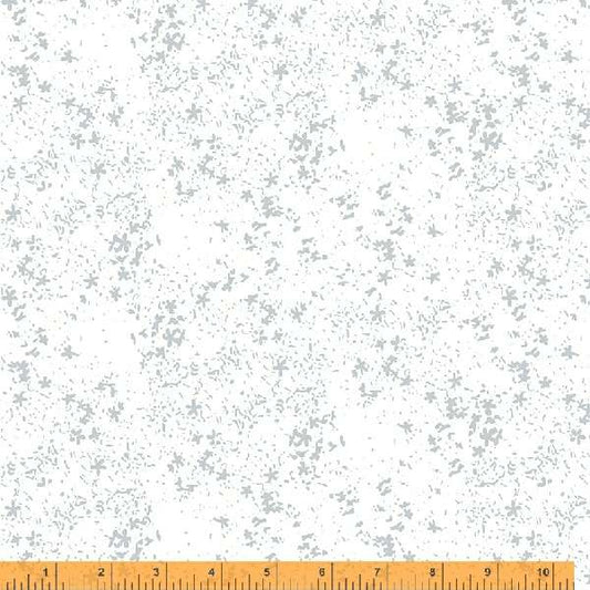 Maker's Collage White Star Flower Fabric