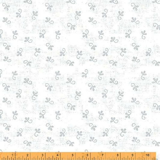 Maker's Collage White/Gray Little Ditty Fabric