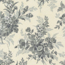 Breathtaking Blues - Bouquets Florals - Porcelain/Blue - Yardage