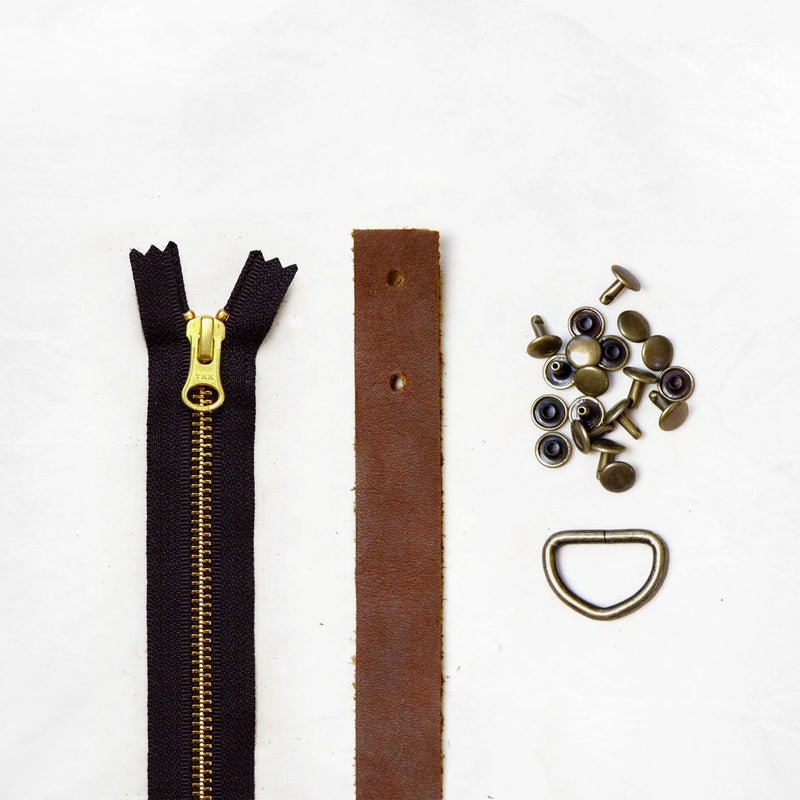 Brown Oberlin Leather + Hardware Kit