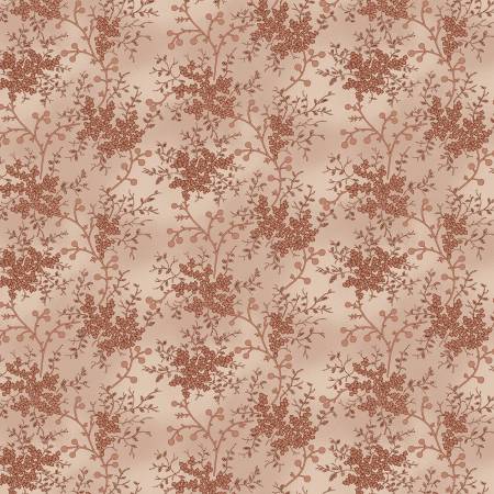 Garden Tale Blush Floral Vine Fabric