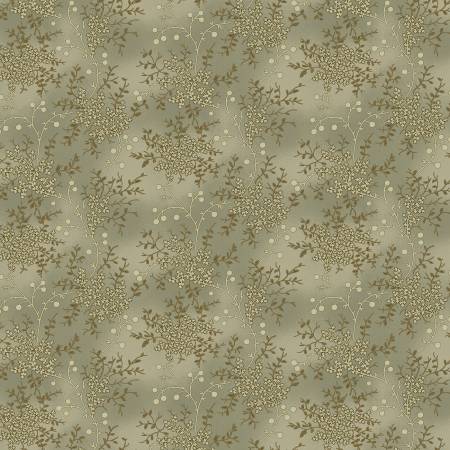 Garden Tale Mushroom Floral Vine Fabric