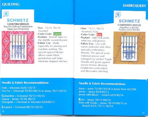 Schmetz ABC Machine Needles Pocket Guide