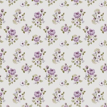 Morning Lilac Purple Boutonniere Multi Fabric