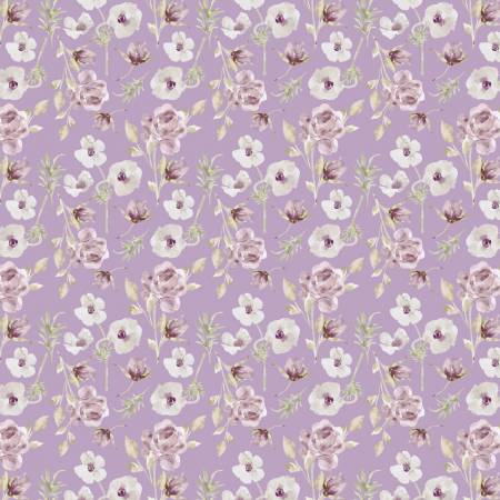 Morning Lilac Posy Purple Multi Fabric