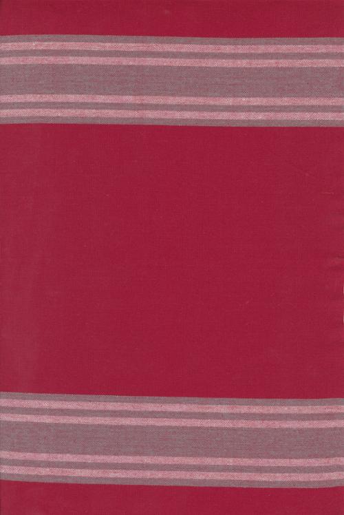 18" Enamoured Red Toweling Fabric