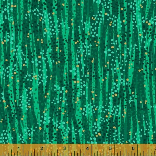 Dewdrop Forest Metallic Embellished Fabric