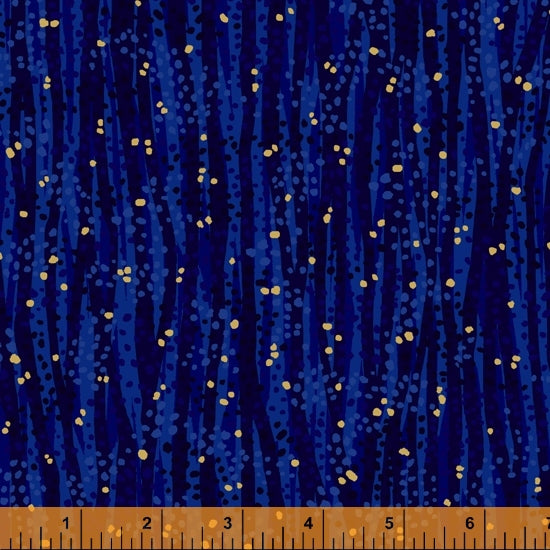 Dewdrop Night Sky Metallic Embellished Fabric